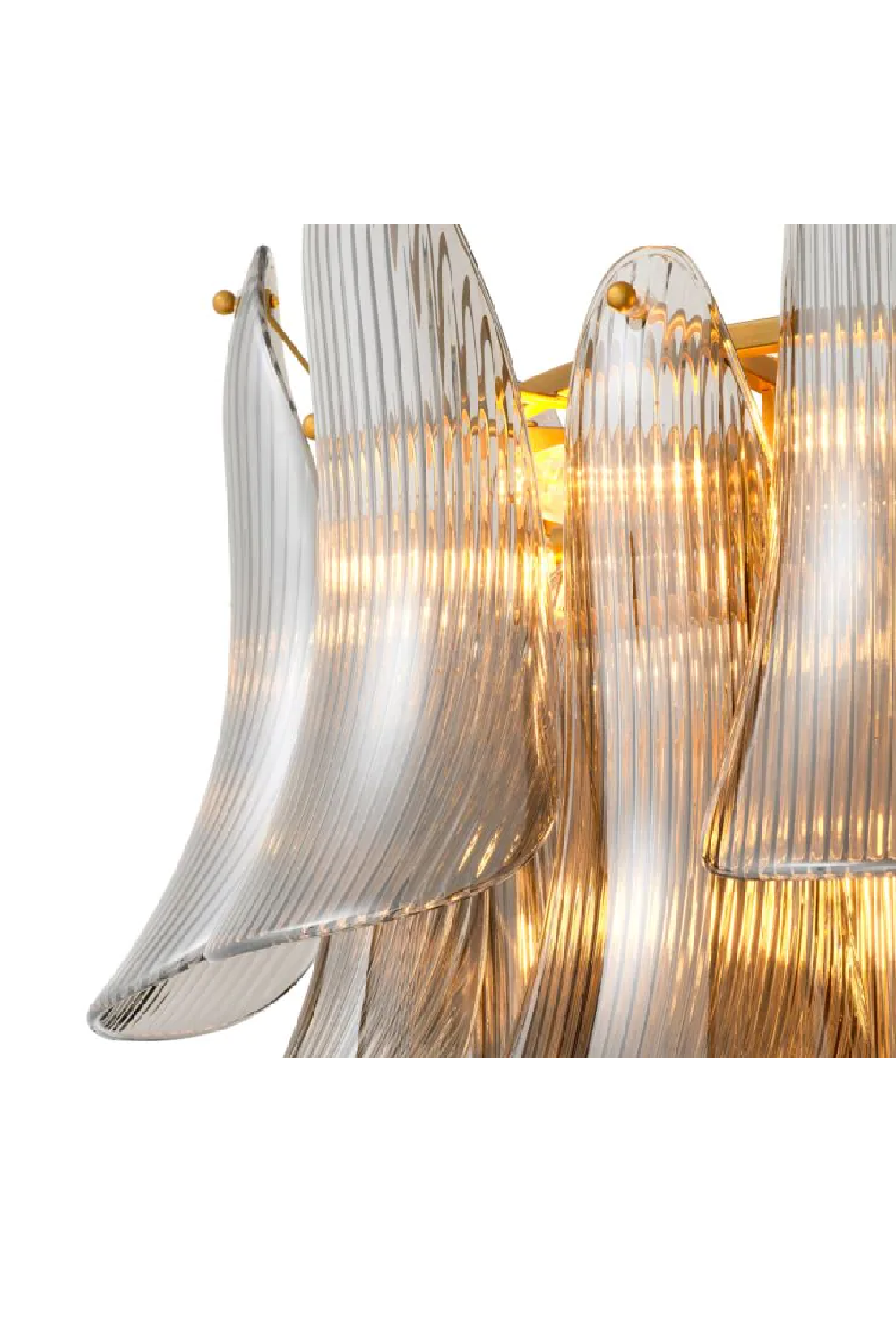Glass Leaves Chandelier Amun | Eichholtz Miami