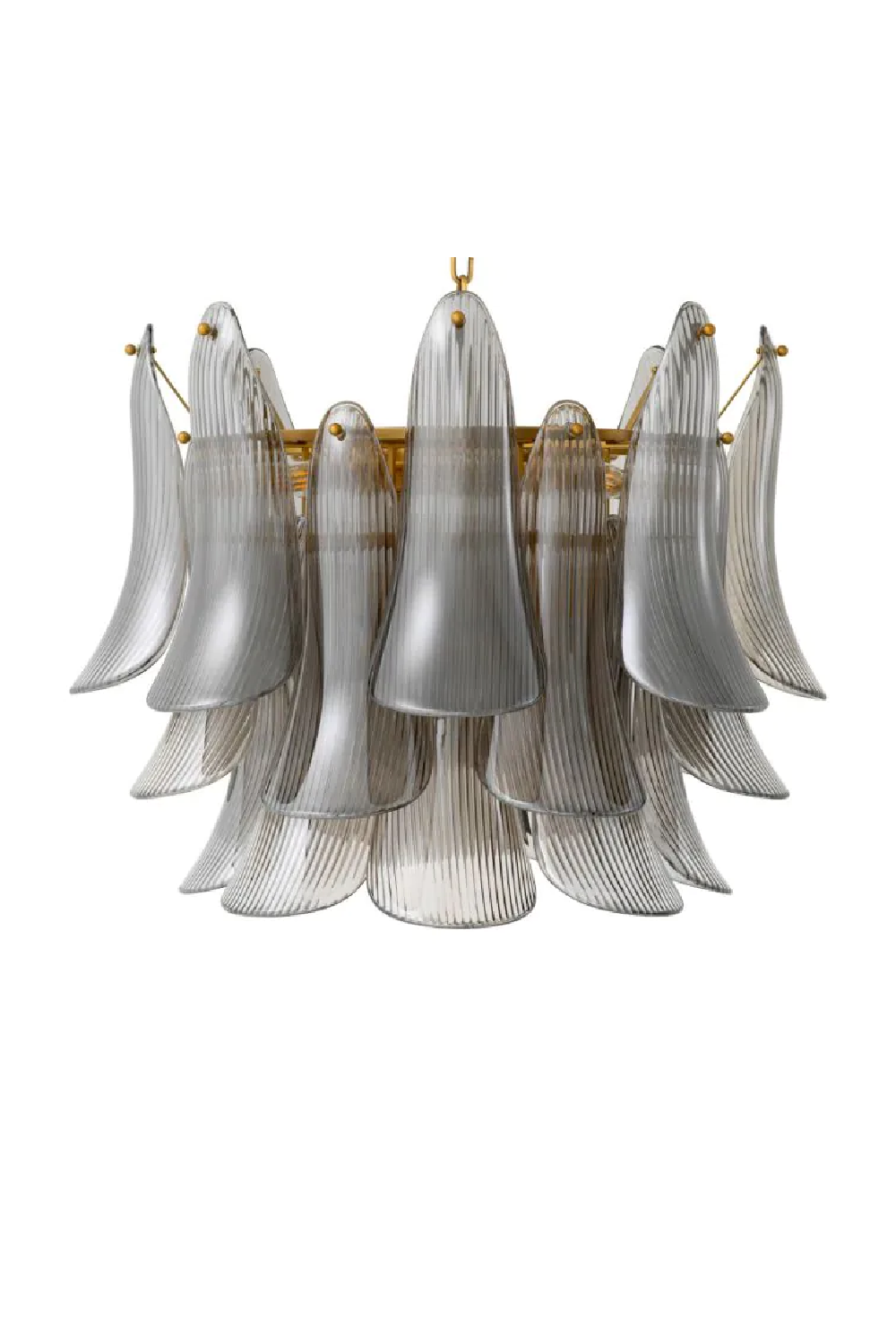Glass Leaves Chandelier Amun | Eichholtz Miami