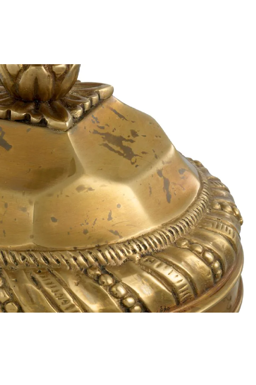 Vintage Brass Candle Holder Carnier | Eichholtz Miami