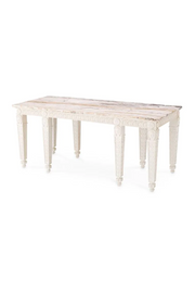 White Marble Console Table Croome Court | Eichholtz Miami