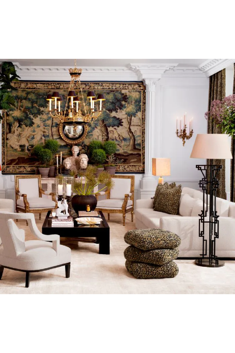 Metal Fretwork Floor Lamp Thomas | Eichholtz Miami