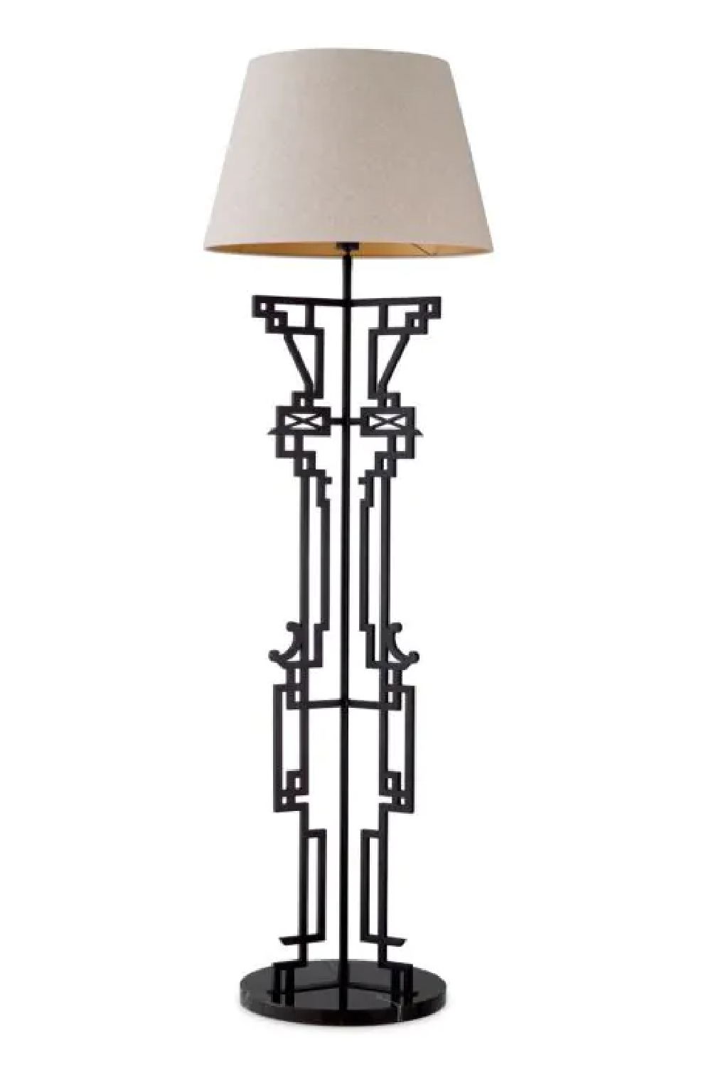 Metal Fretwork Floor Lamp Thomas | Eichholtz Miami
