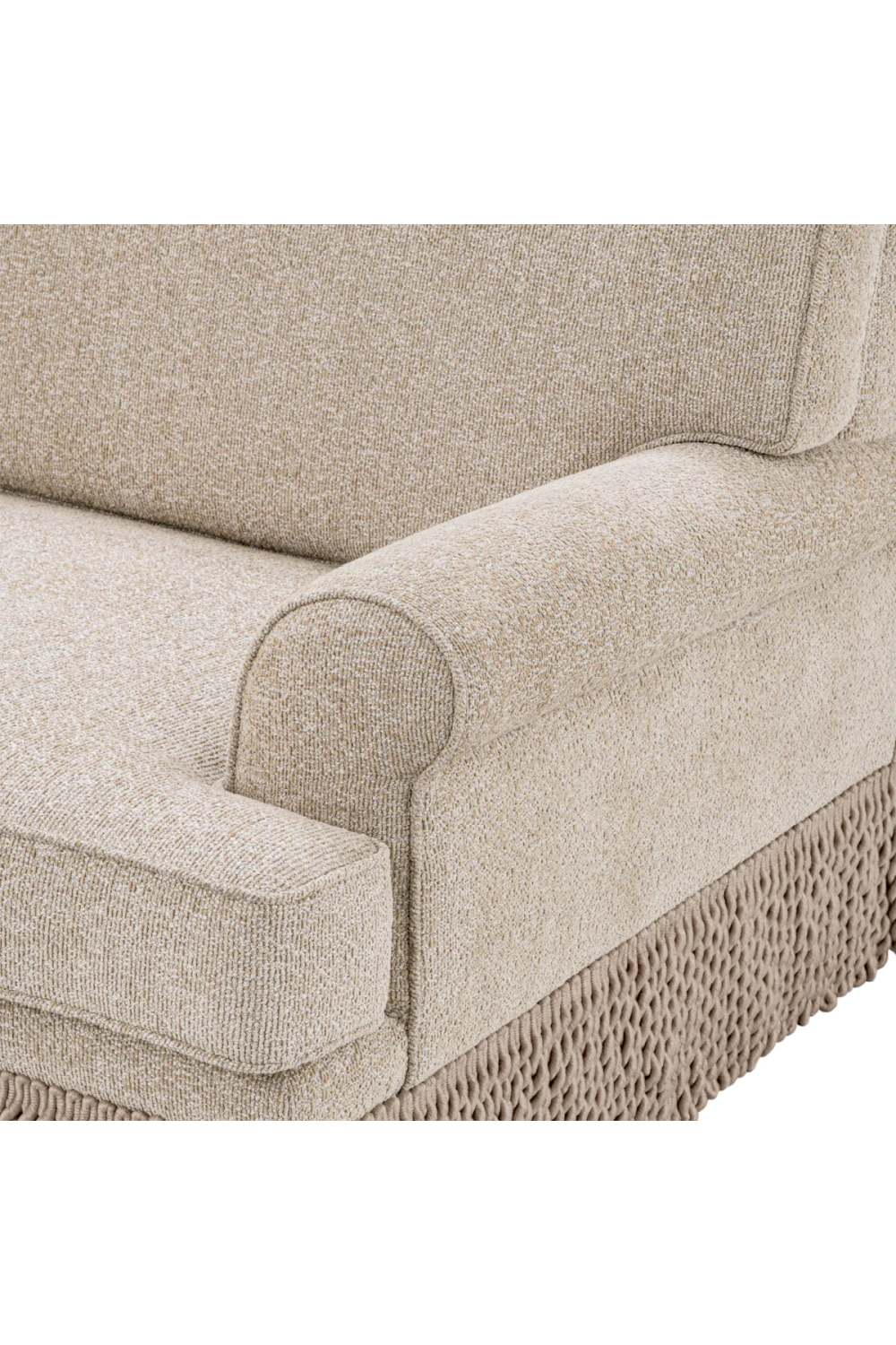 Beige Fringed Sofa Madison | Eichholtz Miami