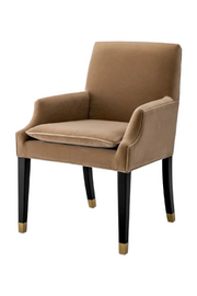 Brown Wool Dining Chair Clayton | Eichholtz Miami