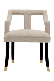 Beige Upholstered Dining Chair Roumier | Eichholtz Miami