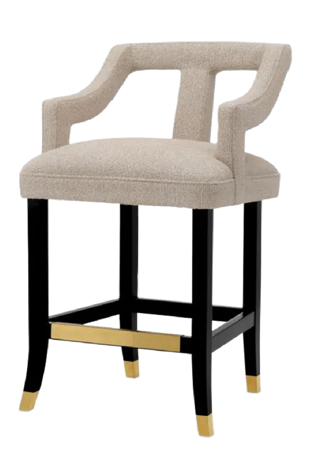 Beige Cut-Out Counter Stool Roumier | Eichholtz Miami