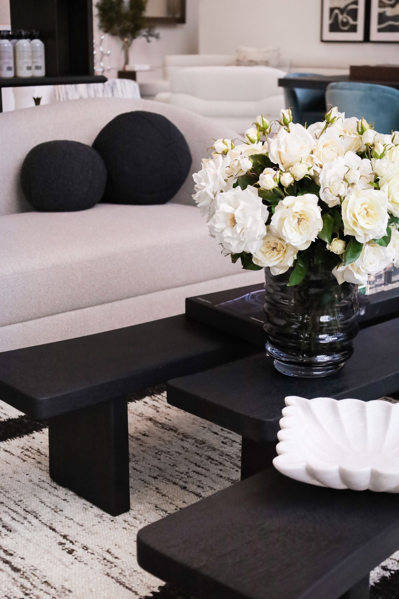 Black Meranti Coffee Table Lavin | Eichholtz Miami