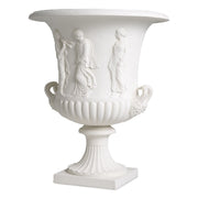 White Classical Relief Vase Calyx-krater | Eichholtz Miami