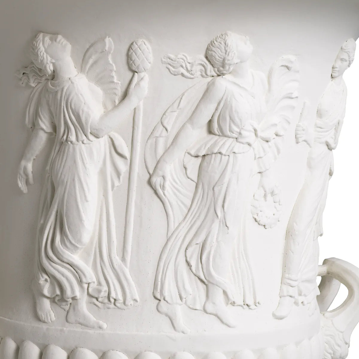 White Classical Relief Vase Calyx-krater | Eichholtz Miami