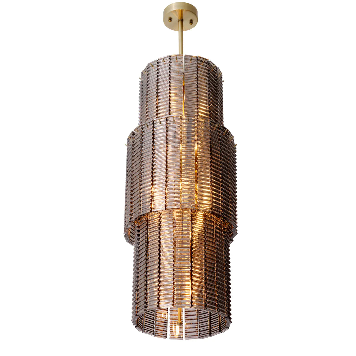 Ridged Glass Chandelier Imperial | Eichholtz Miami