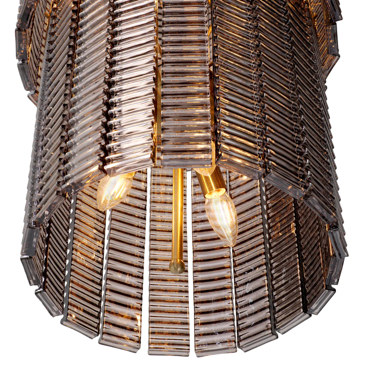 Ridged Glass Chandelier Imperial | Eichholtz Miami