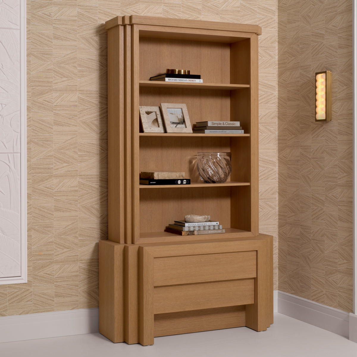 Oak Display Cabinet S Metropolitan | Eichholtz Miami