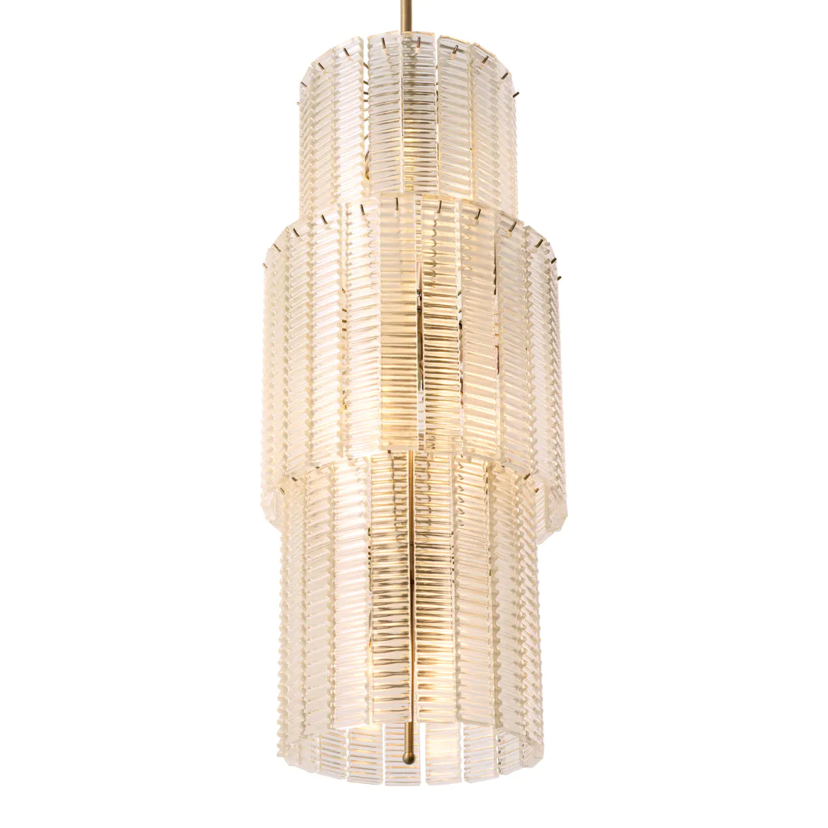 Ridged Glass Chandelier Imperial | Eichholtz Miami
