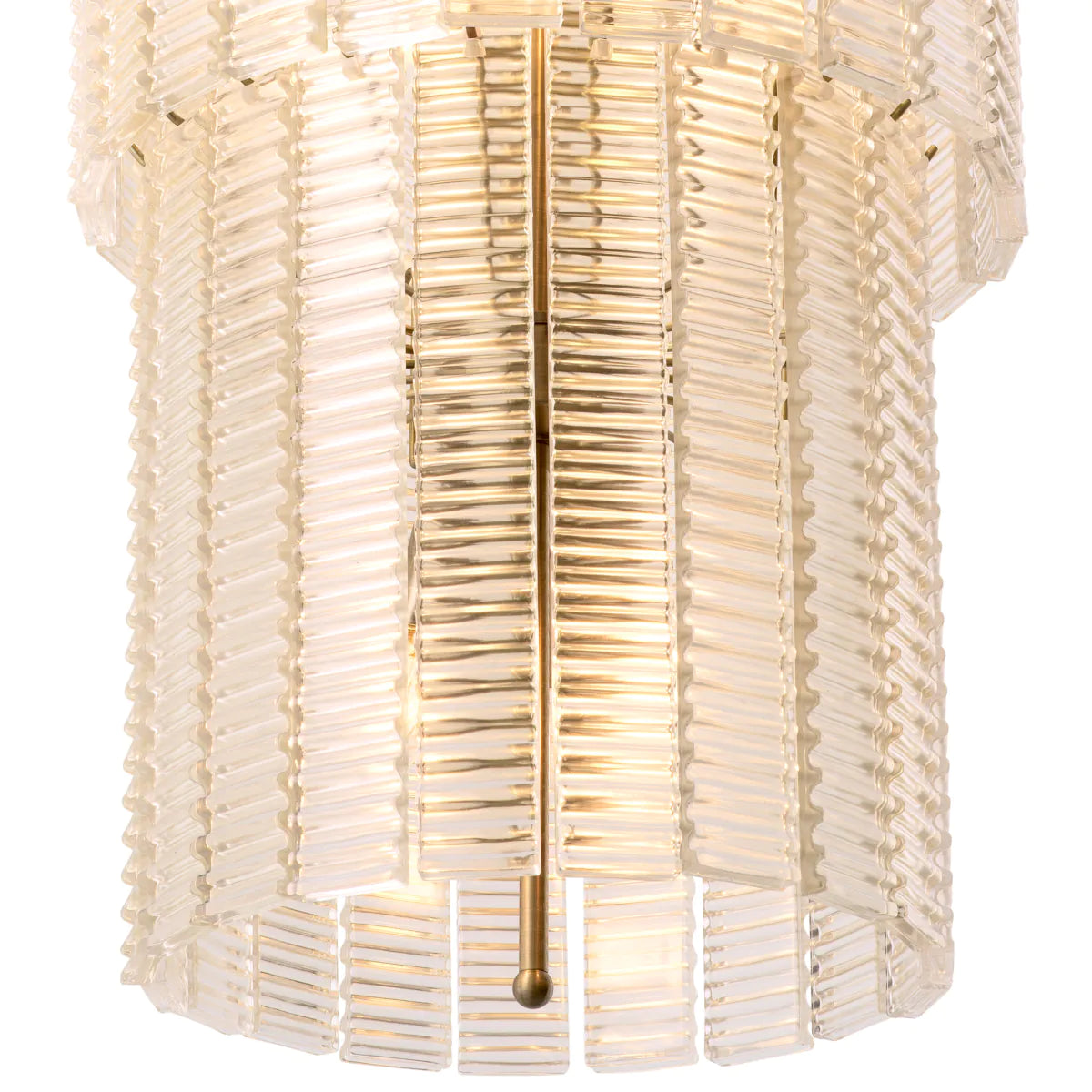 Ridged Glass Chandelier Imperial | Eichholtz Miami