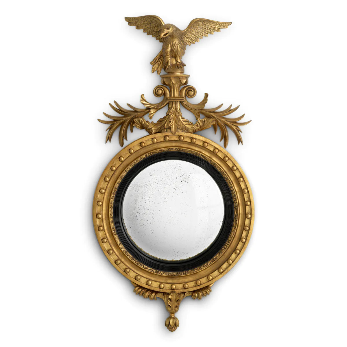 Antique Gold Convex Mirror Girandole | Eichholtz Miami
