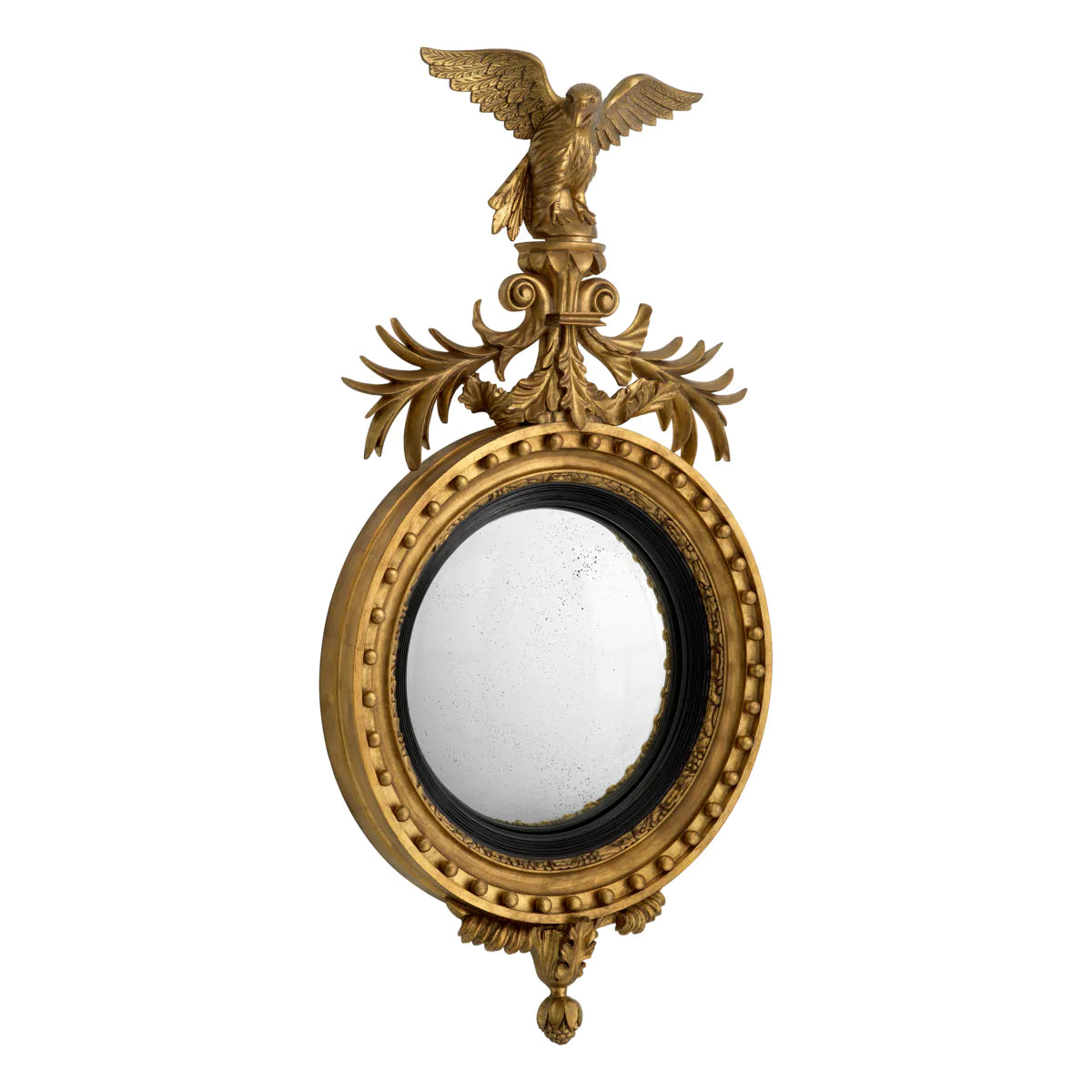 Antique Gold Convex Mirror Girandole | Eichholtz Miami