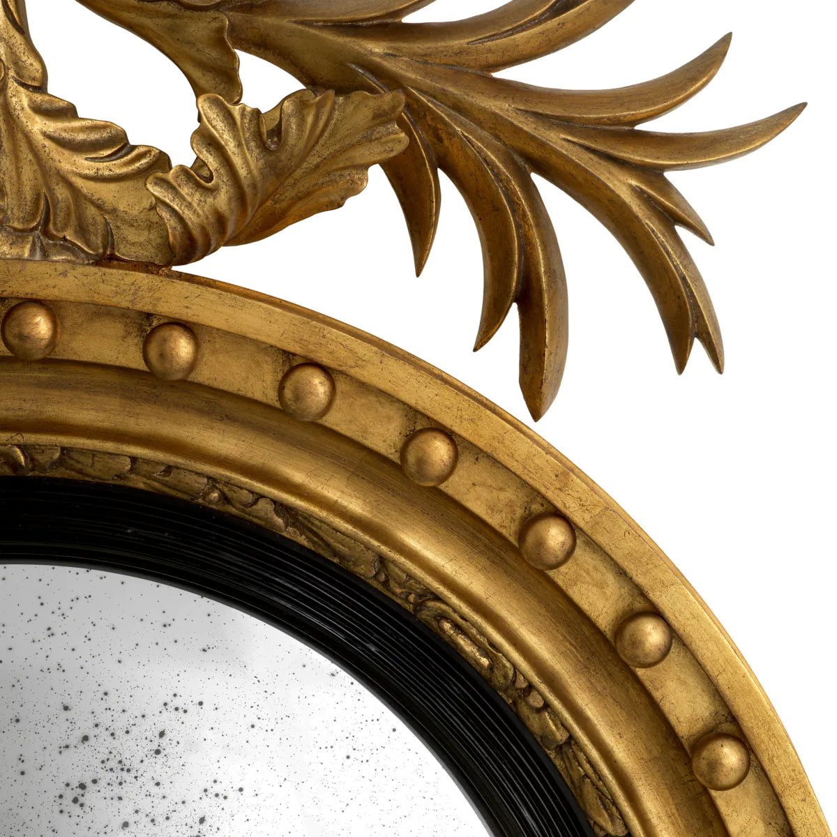 Antique Gold Convex Mirror Girandole | Eichholtz Miami