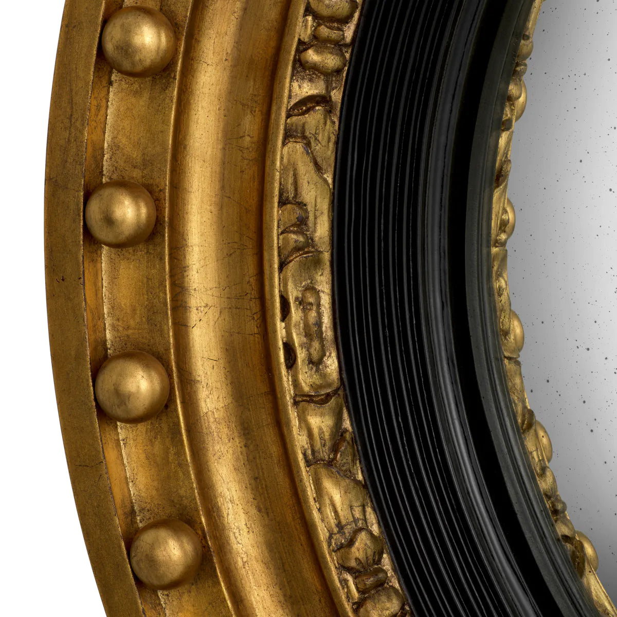 Antique Gold Convex Mirror Girandole | Eichholtz Miami