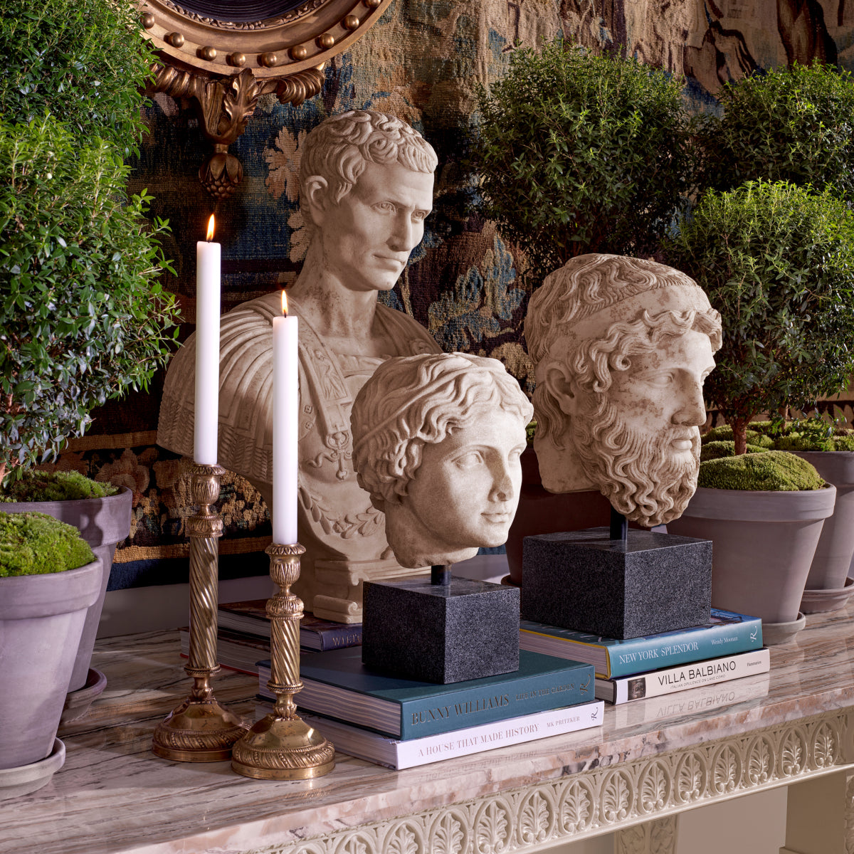 Rome Inspired Sculpture Bust of Julius Caesar | Eichholtz Miami