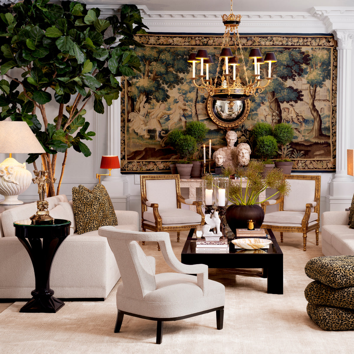 Round Glass Side Table Aswan | Eichholtz Miami