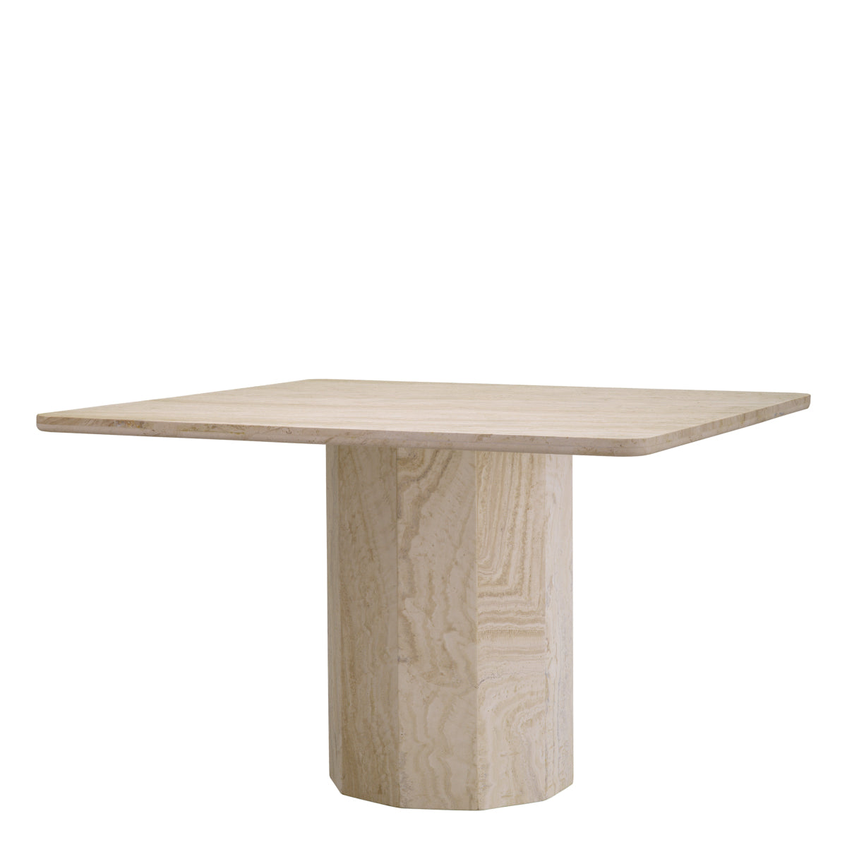 Natural Travertine Dining Table Piazza | Eichholtz Miami