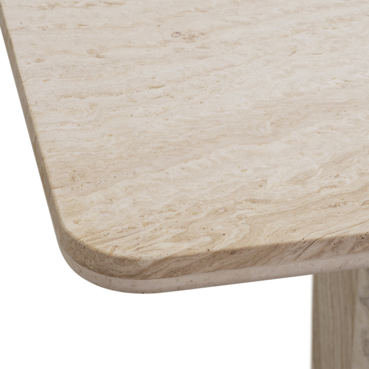 Natural Travertine Dining Table Piazza | Eichholtz Miami
