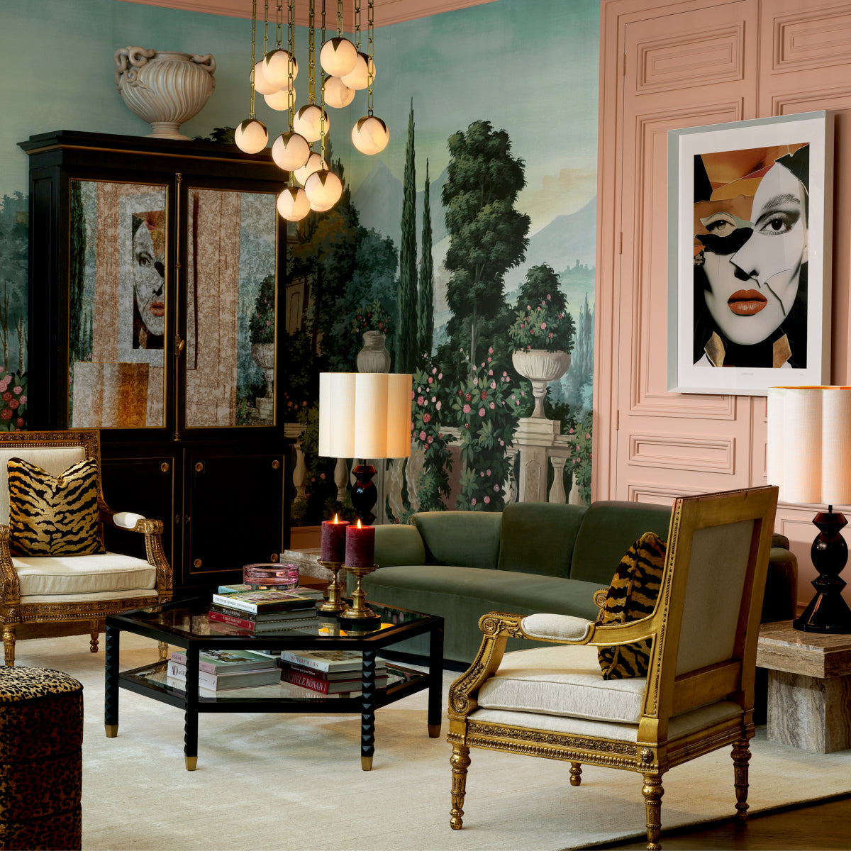 Antiqued Mirror Bar Cabinet Kellam | Eichholtz Miami