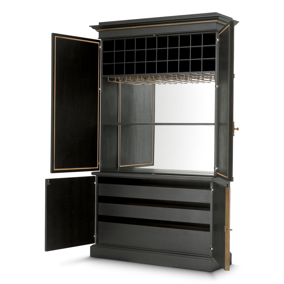 Antiqued Mirror Bar Cabinet Kellam | Eichholtz Miami