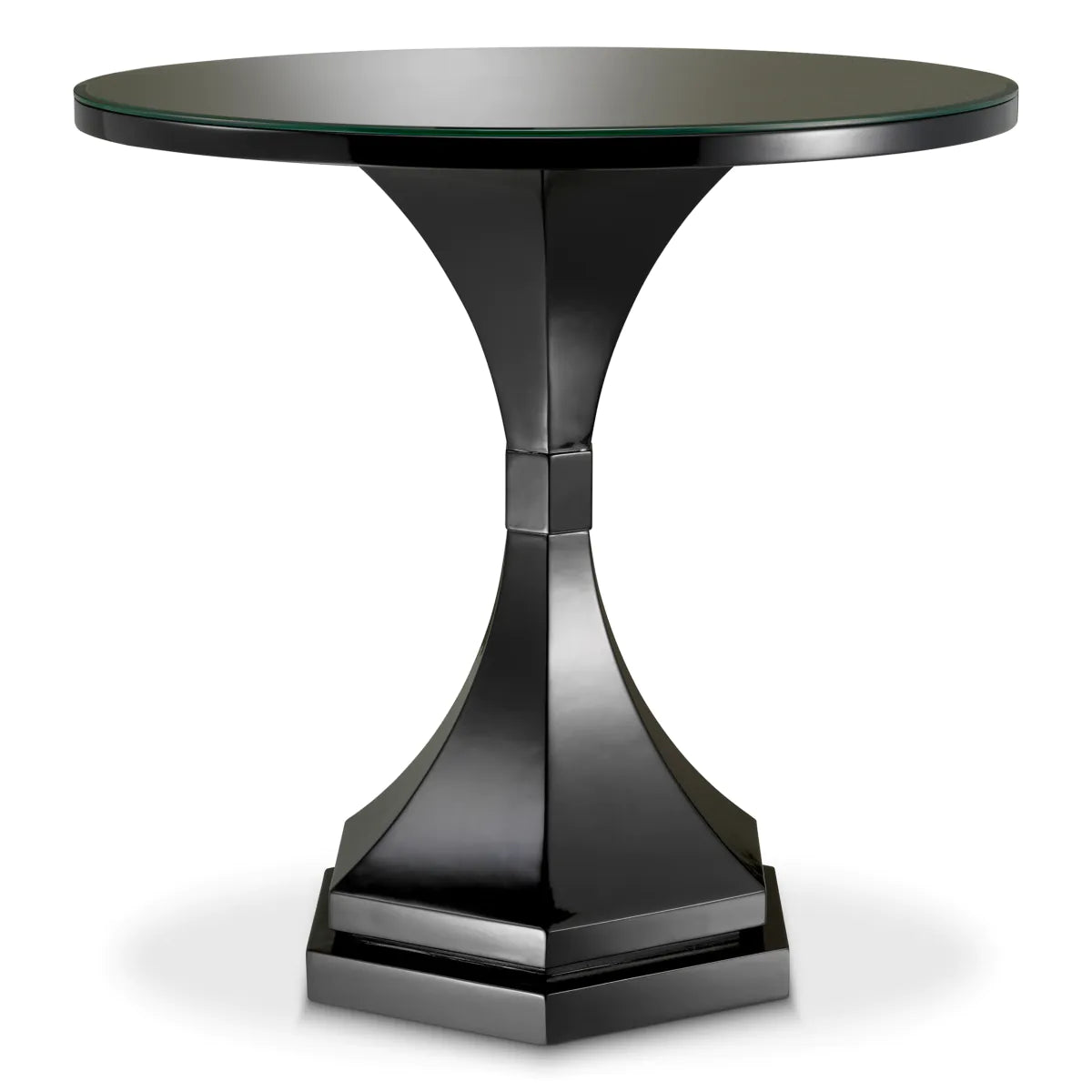 Black Glass Side Table Harlem | Eichholtz Miami
