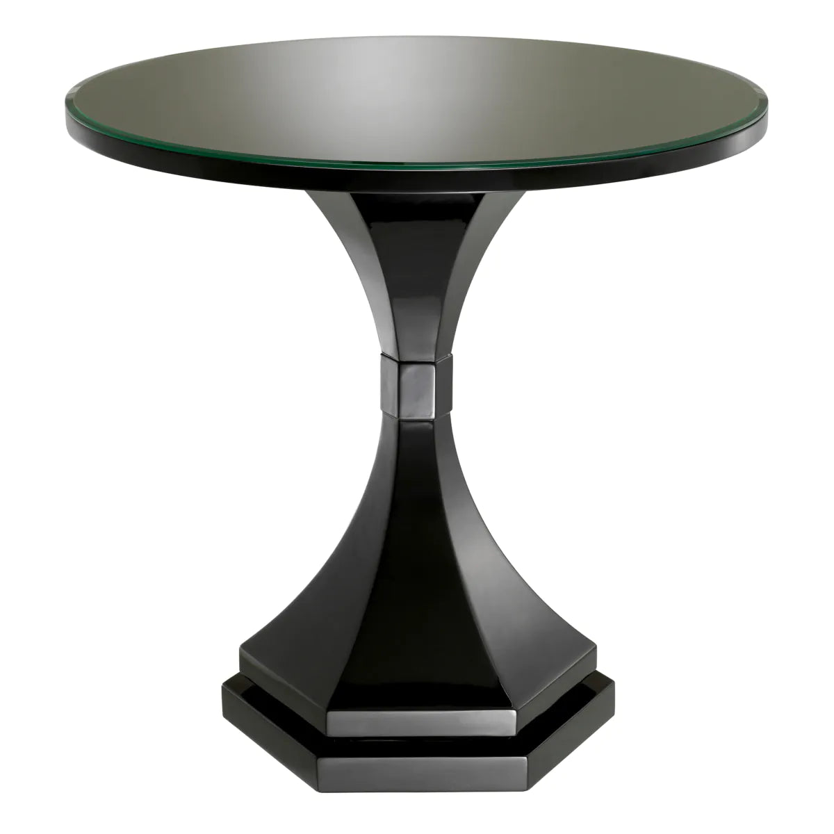 Black Glass Side Table Harlem | Eichholtz Miami