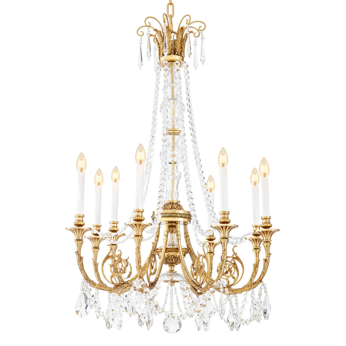 Mid-Century Crystal Chandelier Duvaux | Eichholtz Miami