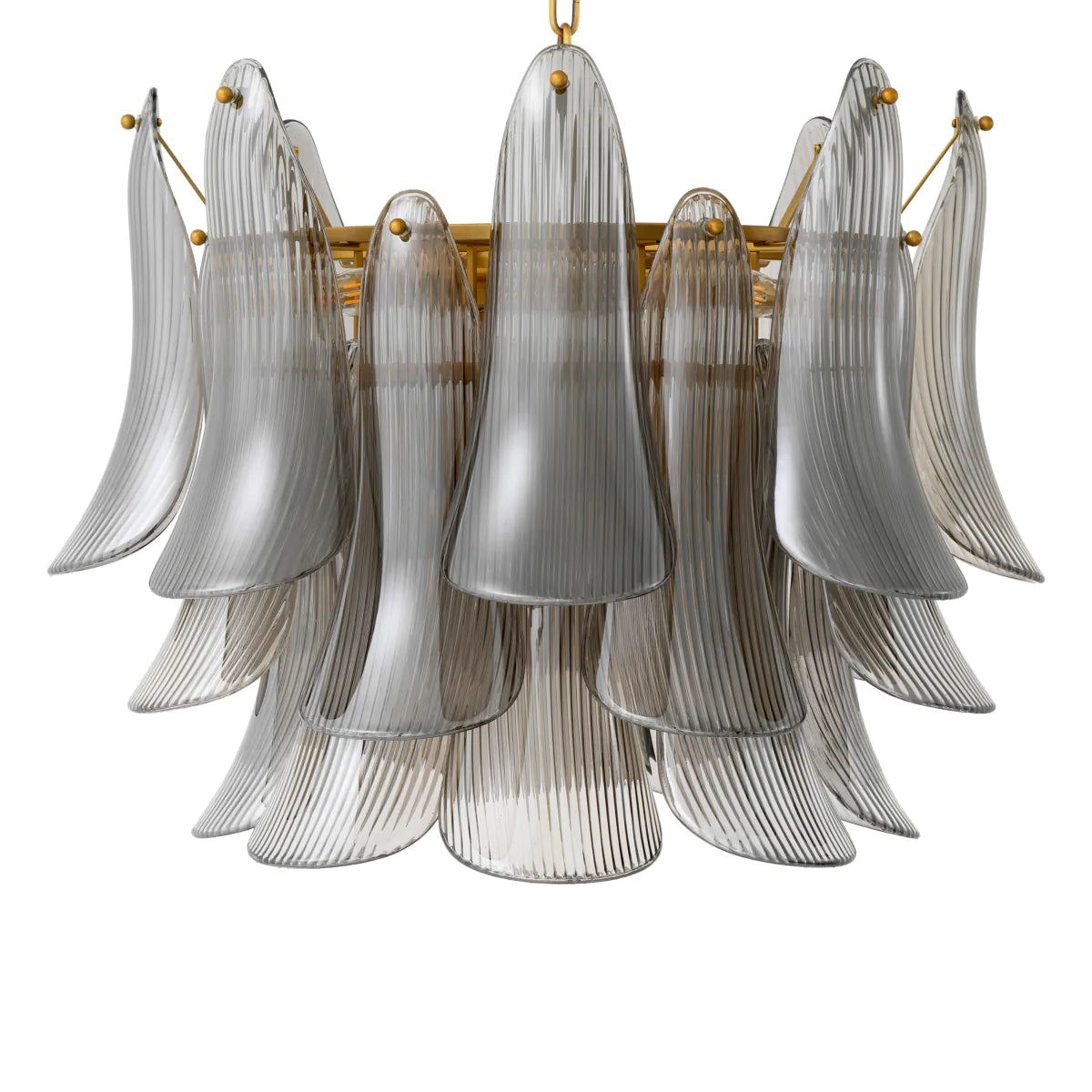 Glass Leaves Chandelier Amun | Eichholtz Miami
