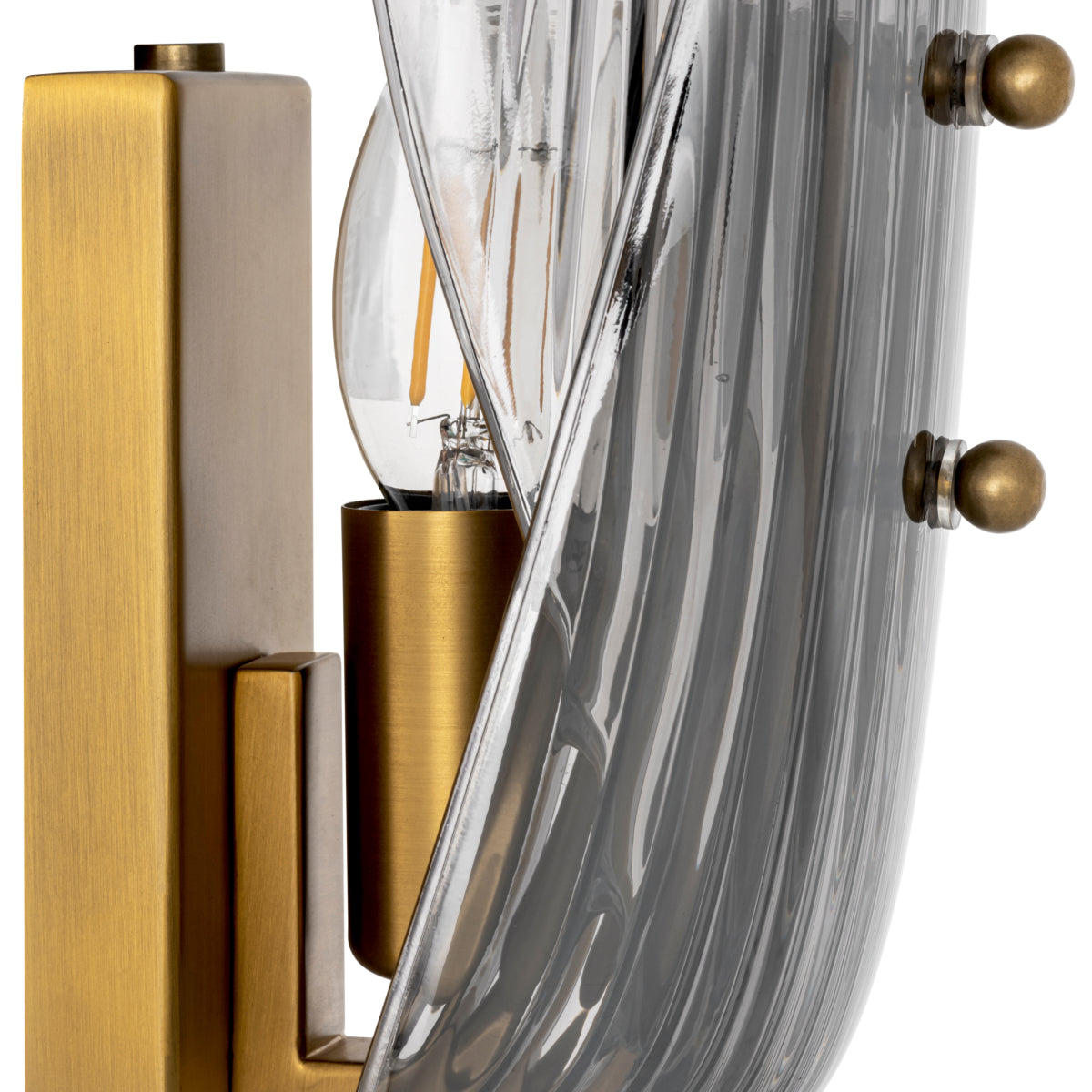 Fluted Glass Wall Lamp Amun | Eichholtz Miami