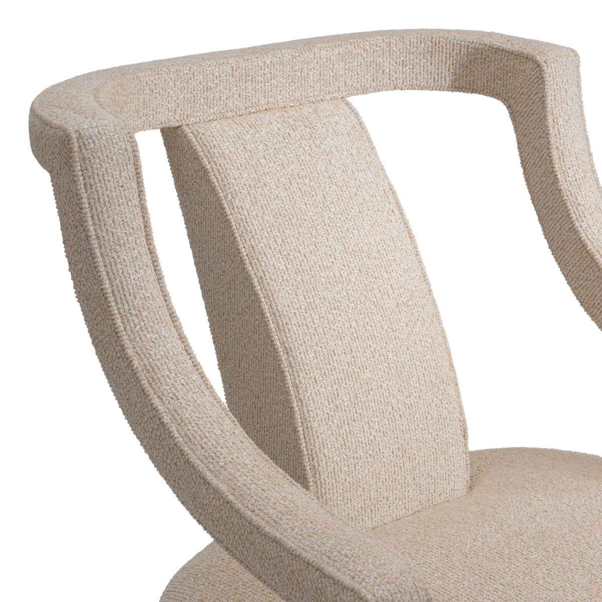 Beige Upholstered Accent Chair Roumier  | Eichholtz Miami