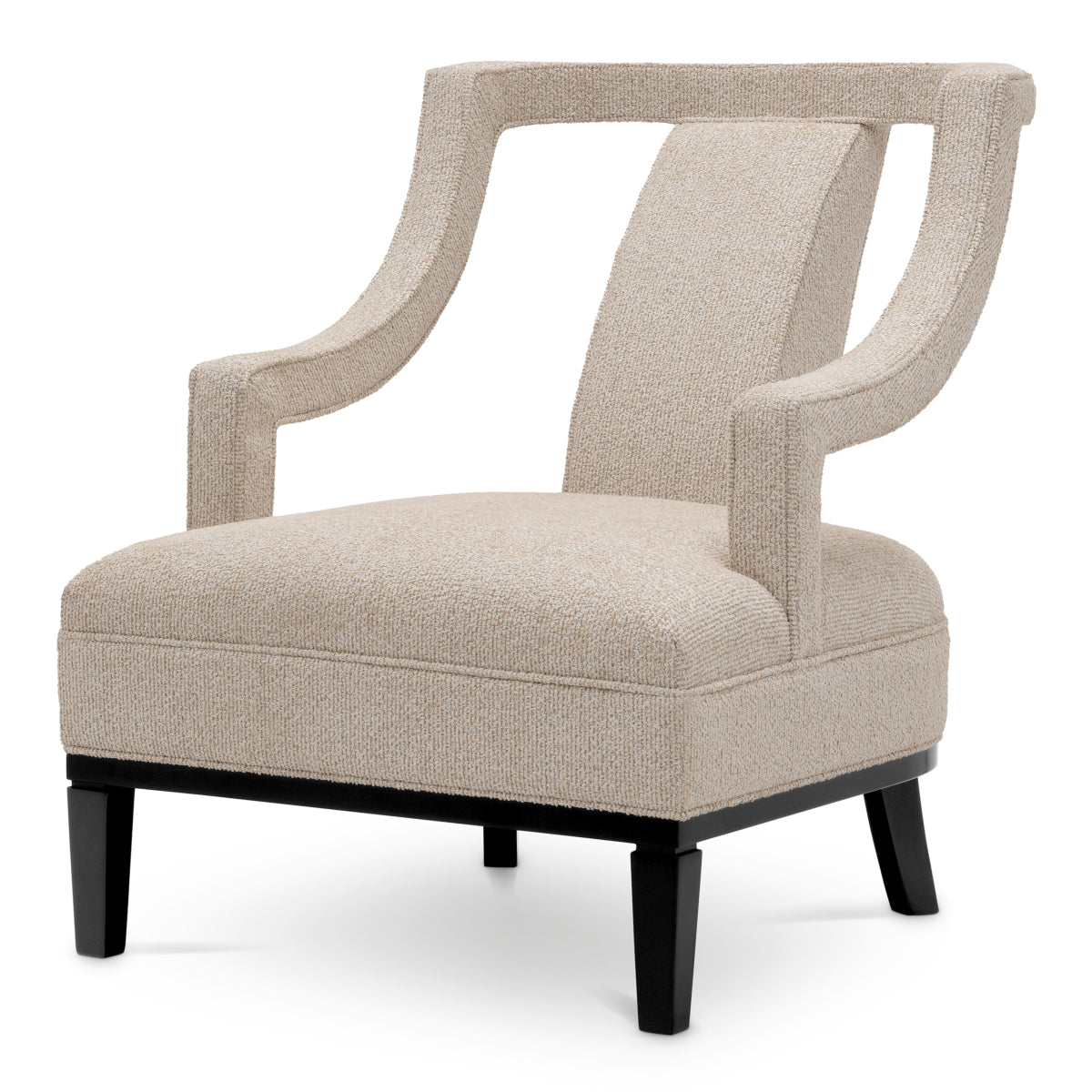 Beige Upholstered Accent Chair Roumier  | Eichholtz Miami