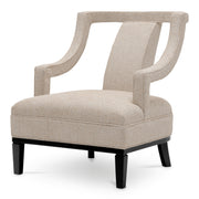 Beige Upholstered Accent Chair Roumier  | Eichholtz Miami