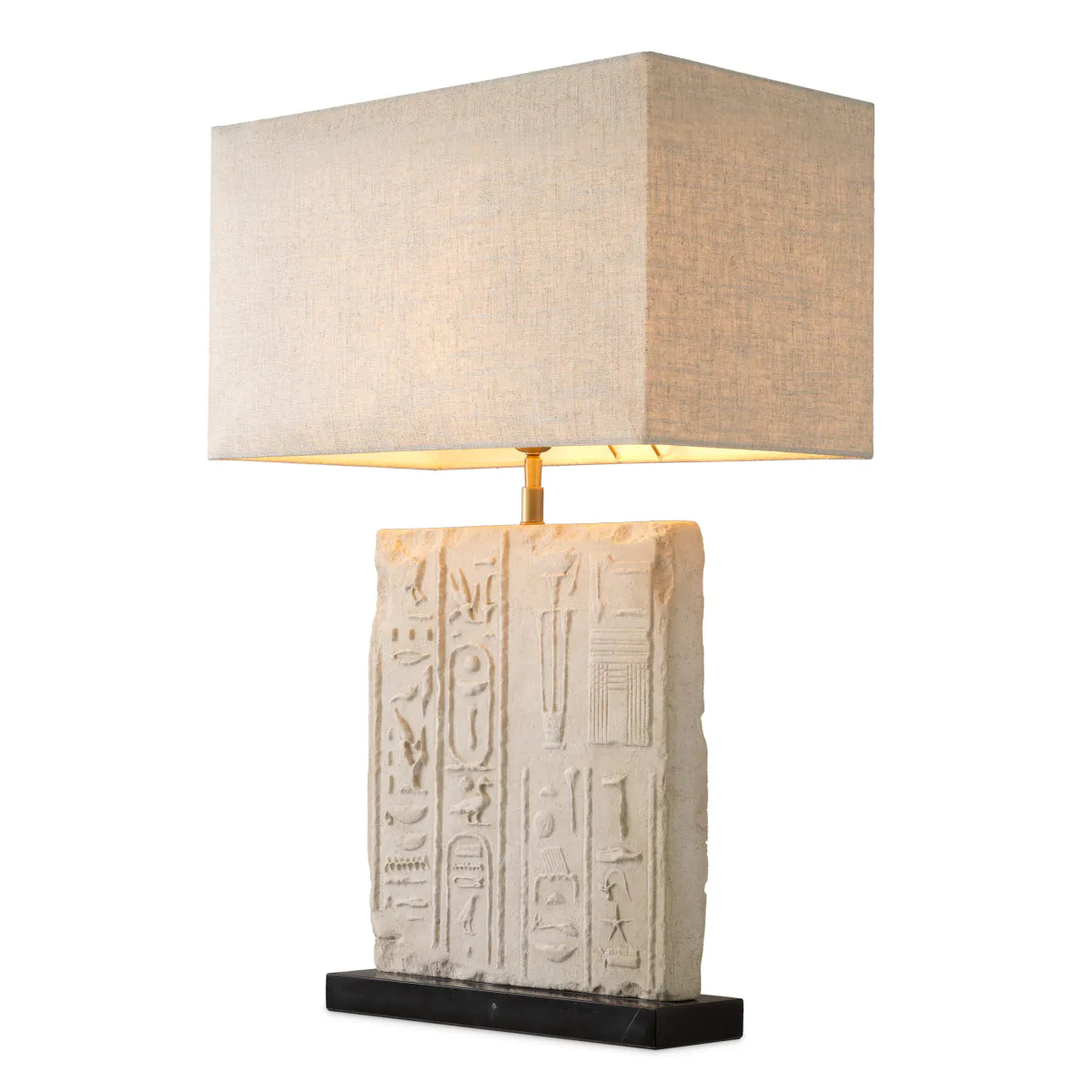 Carved Marble Table Lamp Hathor | Eichholtz Miami