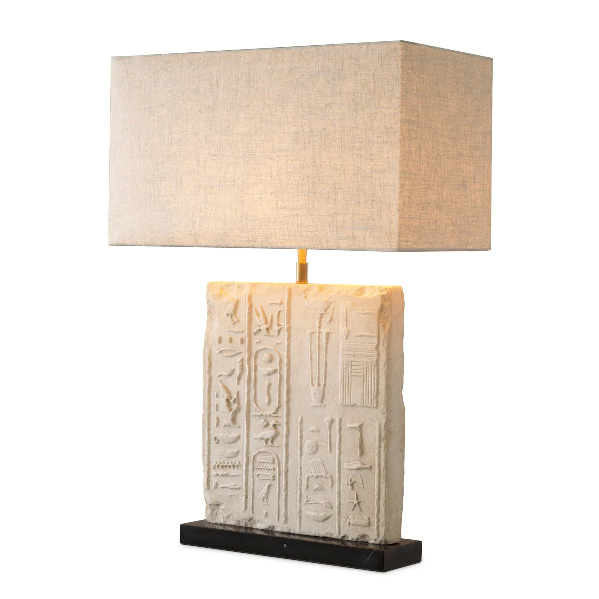 Carved Marble Table Lamp Hathor | Eichholtz Miami