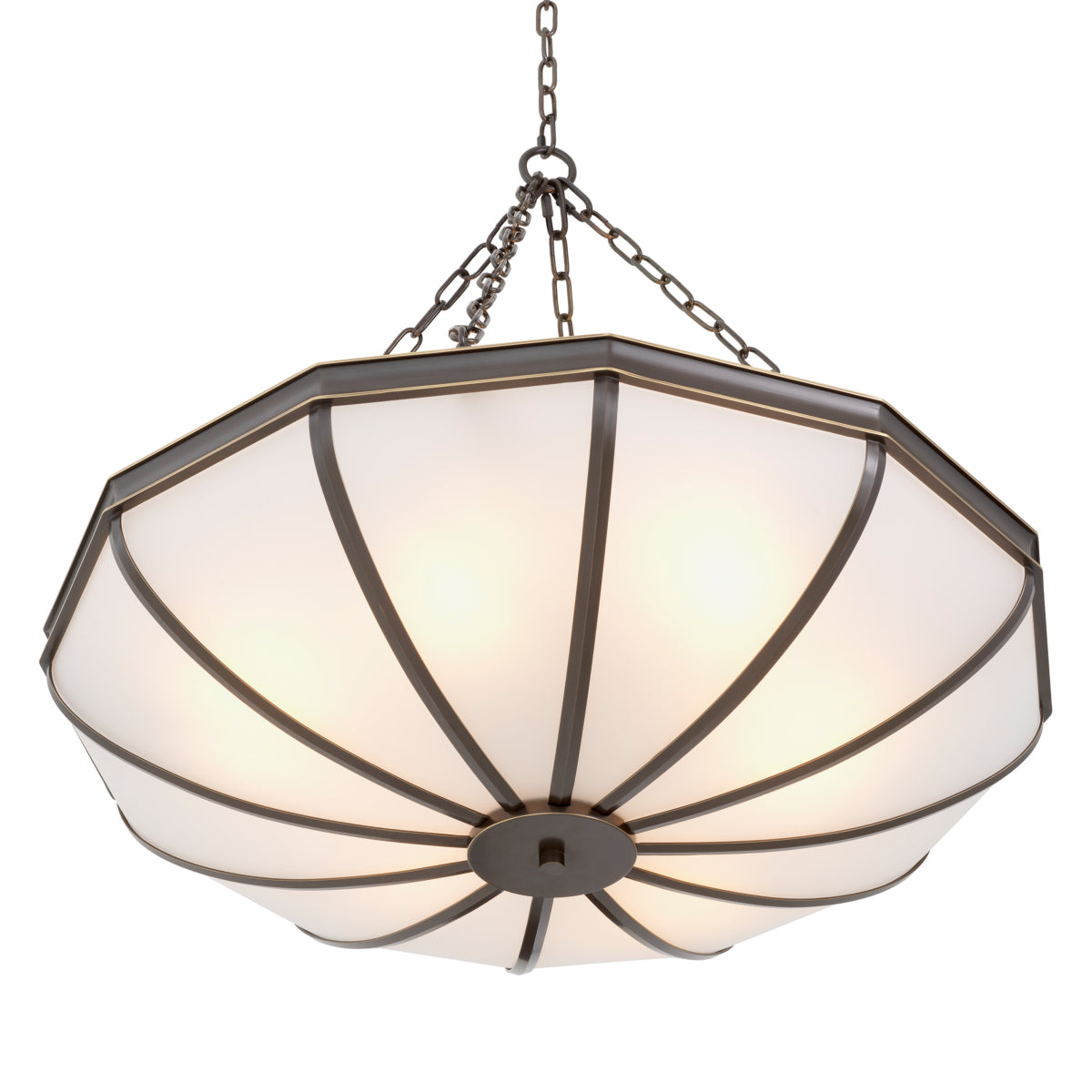 White Glass Chandelier Jenkins | Eichholtz Miami