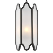 White Glass and Bronze Pendant Rockefeller | Eichholtz Miami