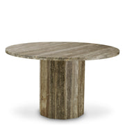 Silver Travertine Dining Table Florence | Eichholtz Miami