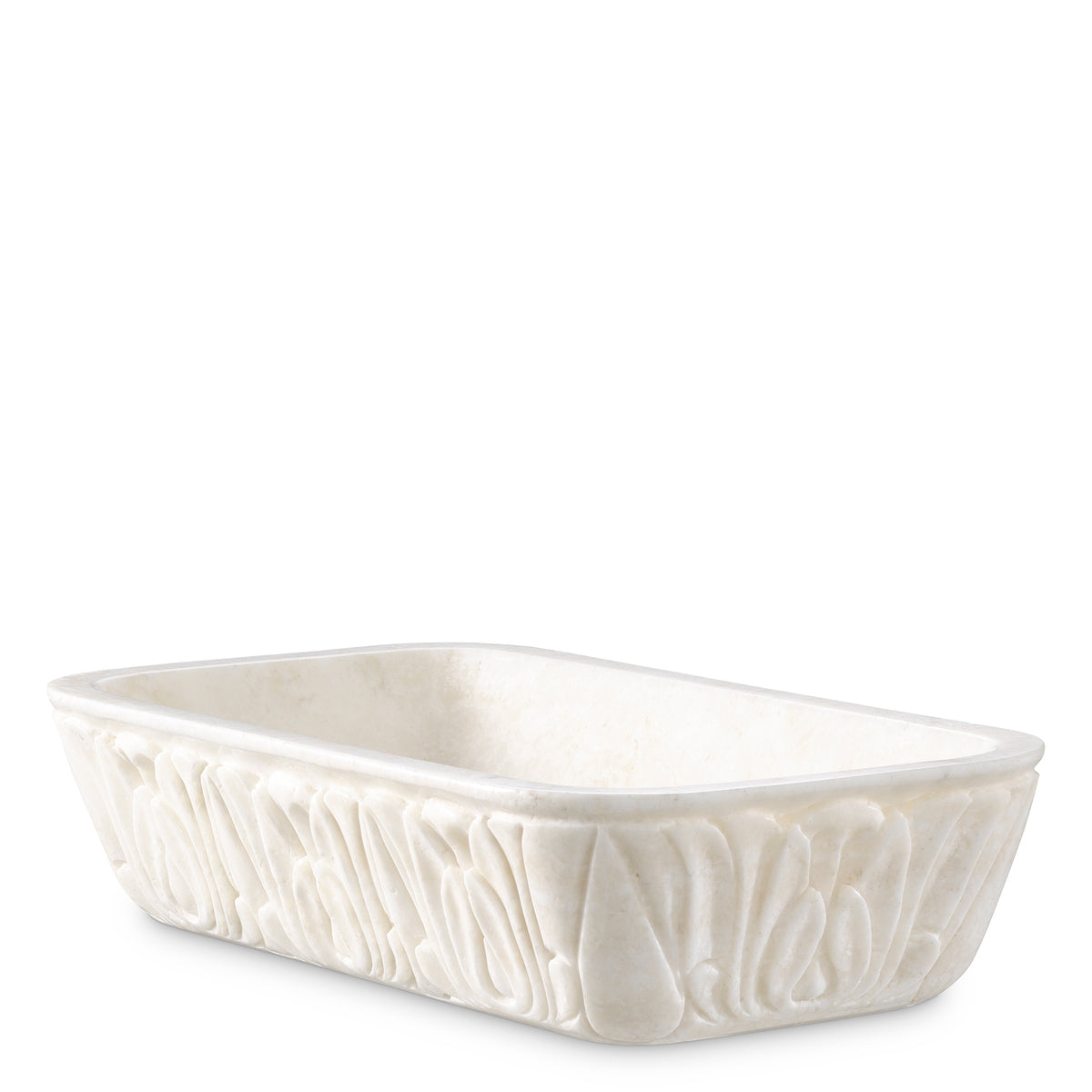 White Marble Bowl Petal | Eichholtz Miami