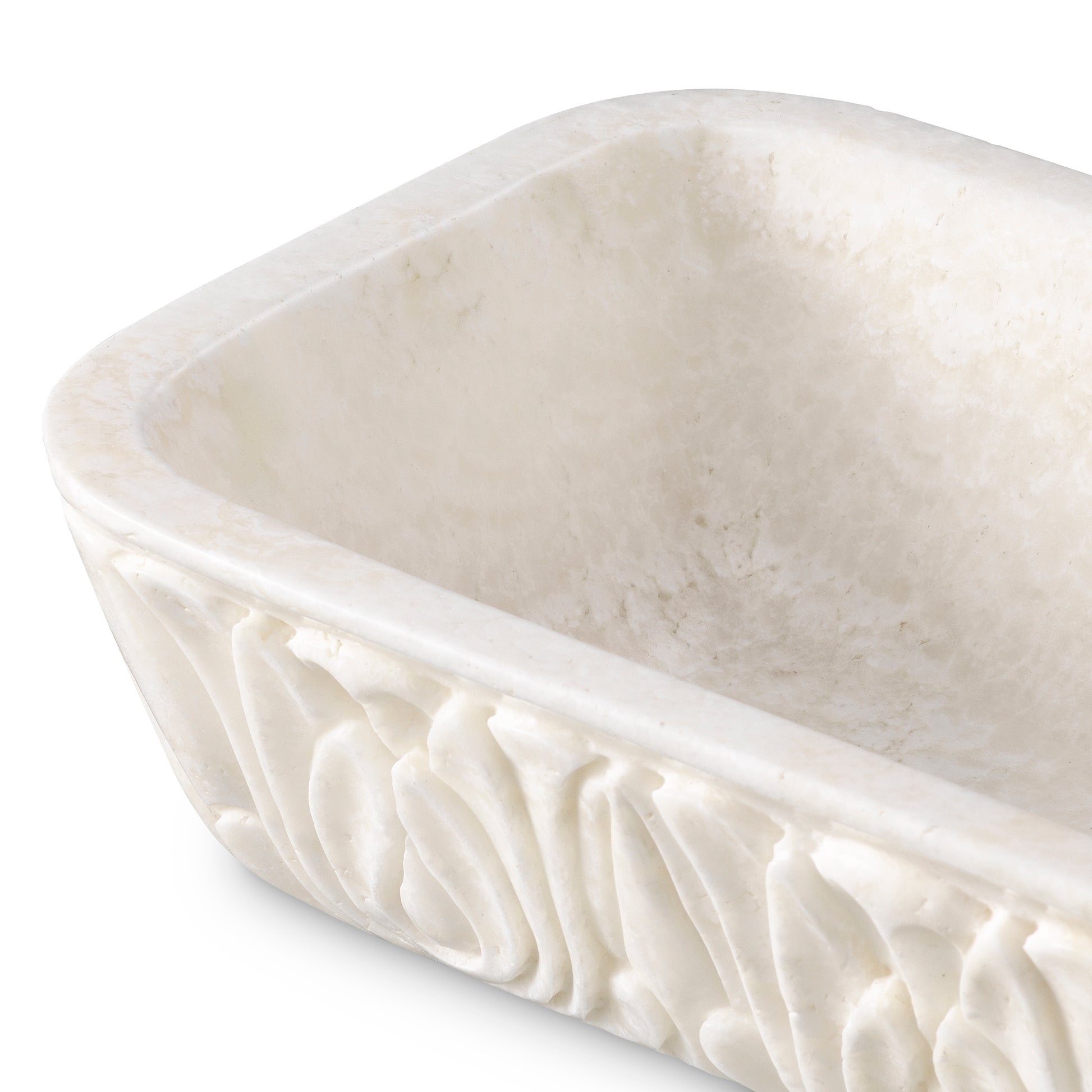White Marble Bowl Petal | Eichholtz Miami