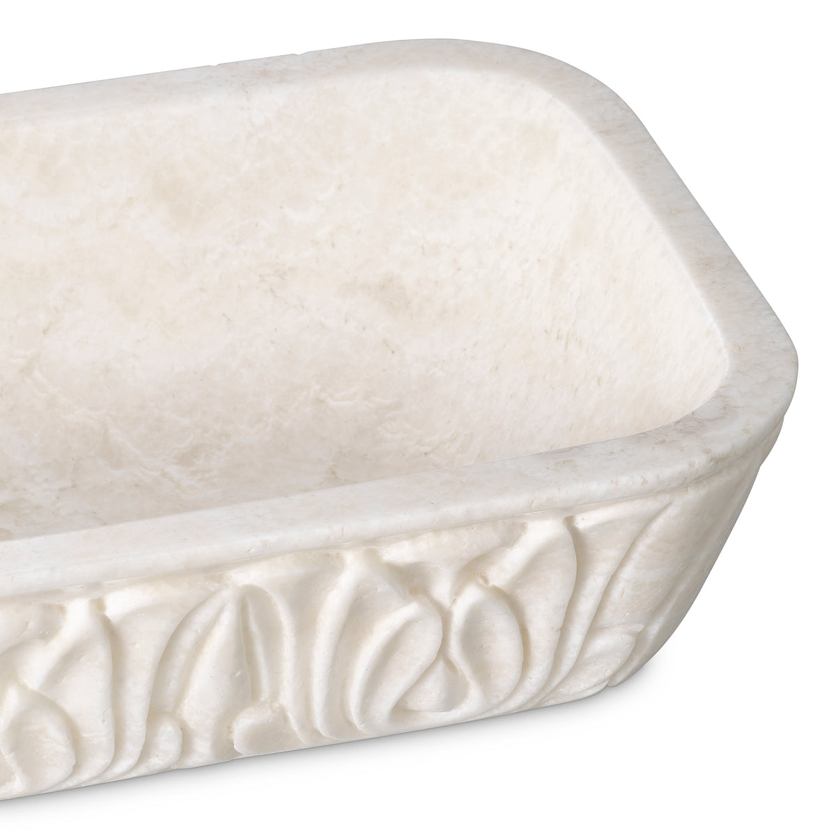 White Marble Bowl Petal | Eichholtz Miami