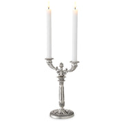 Silver 2-Stem Candle Holder Whitney | Eichholtz Miami