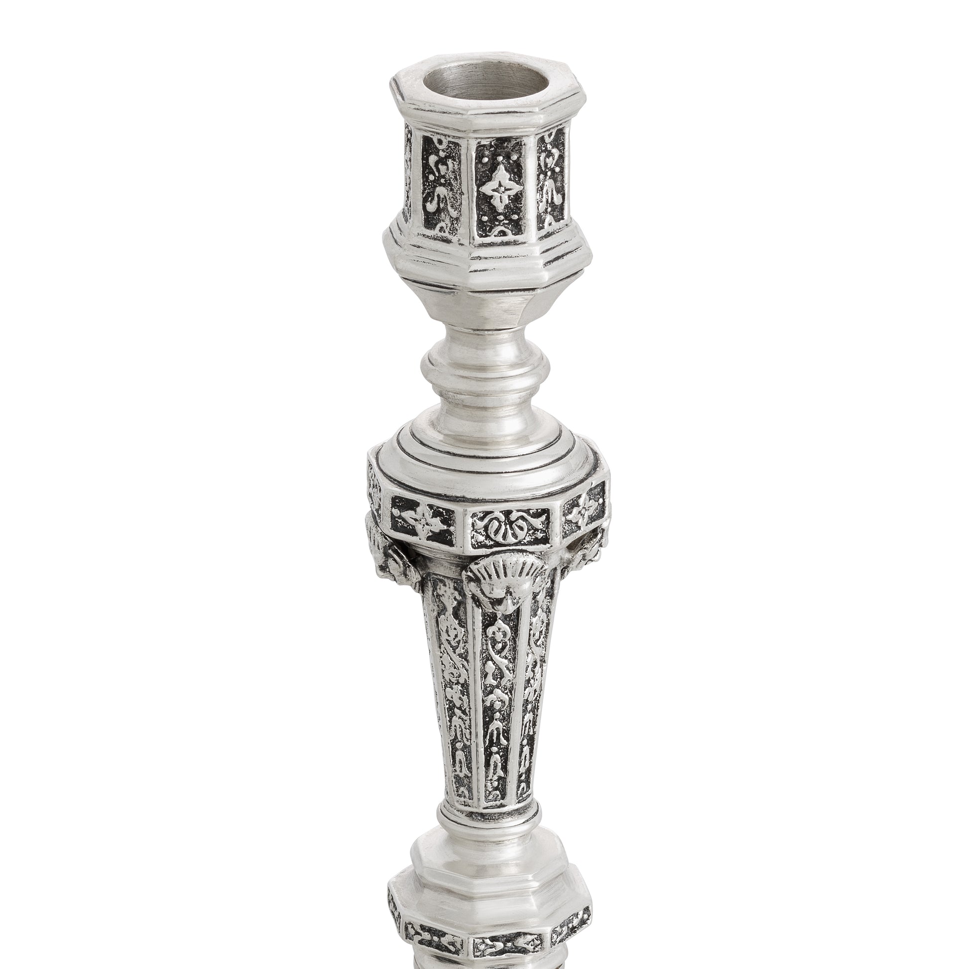 Antique Silver Candle Holder Delavigne | Eichholtz Miami