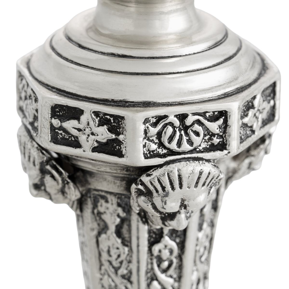 Antique Silver Candle Holder Delavigne | Eichholtz Miami