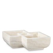 White Marble Sectioned Bowl Heber | Eichholtz Miami