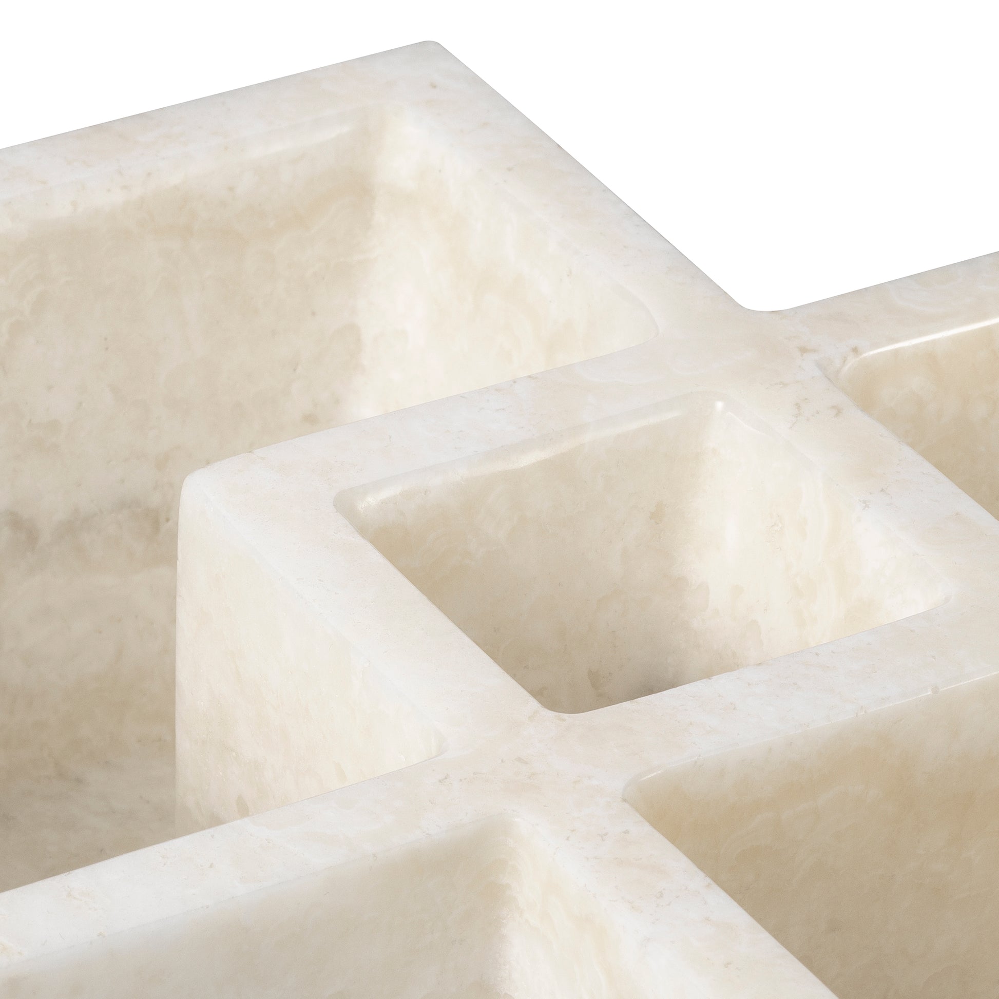 White Marble Sectioned Bowl Heber | Eichholtz Miami