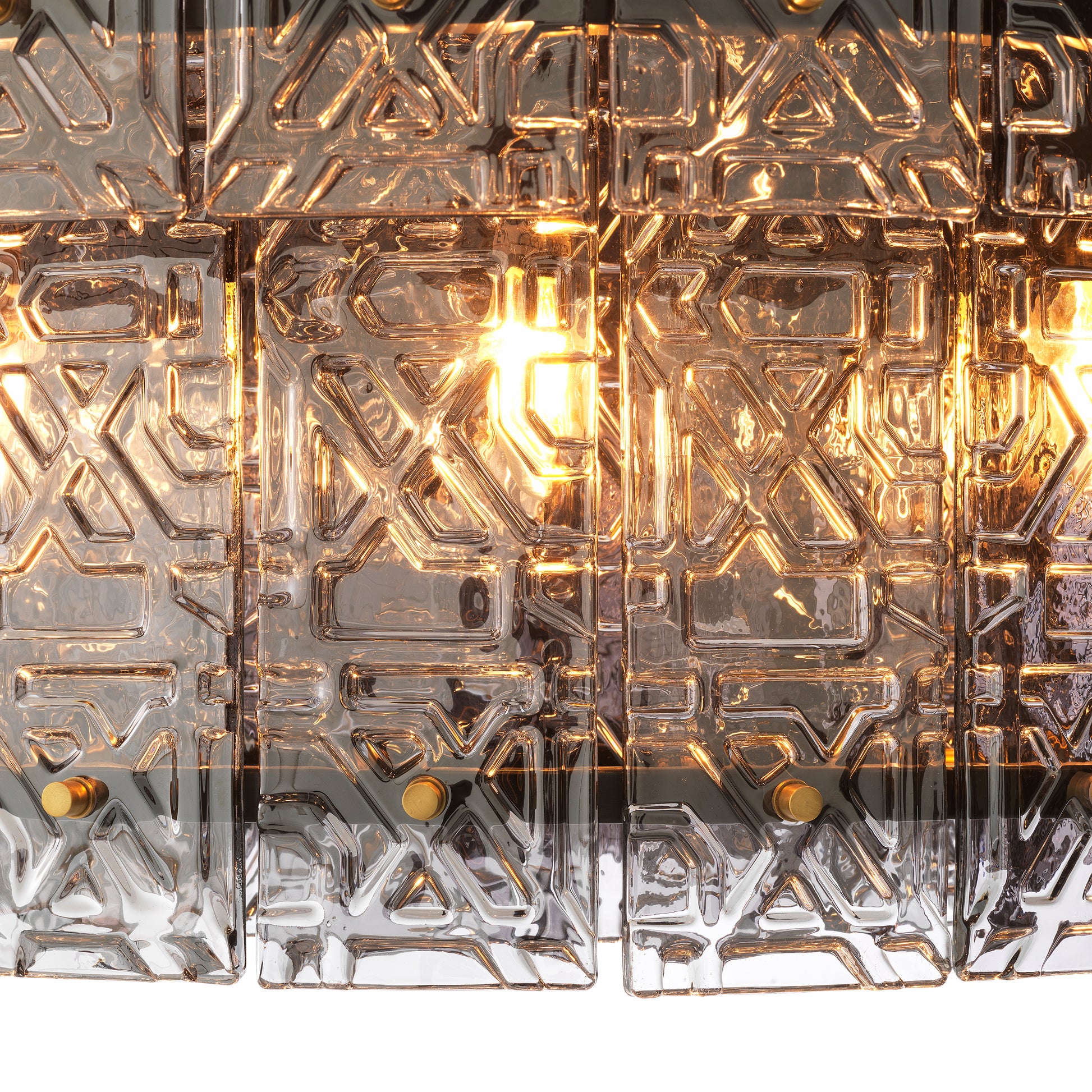 2-Tiered Glass Panel Chandelier Georgette | Eichholtz Miami